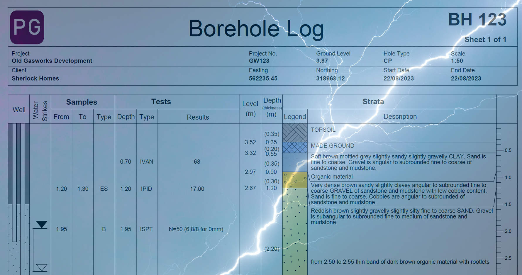 Pebble Geo - Down To Earth Borehole Log Software